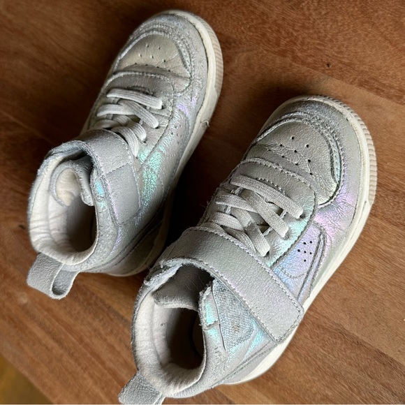 Zara Iridescent Toddler Hi Top Sneakers size 6.5 - Picture 6 of 6